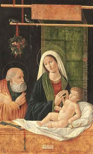 The Madonna and Child with Saint Peter Oil Painting by Francesco Bissolo