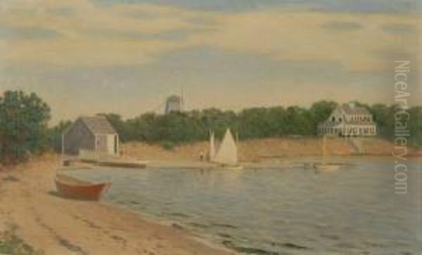 Wychmere Harbor Oil Painting by Charles Drew Cahoon