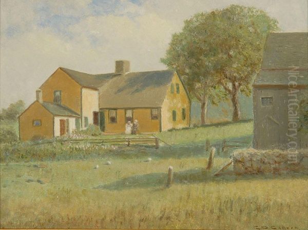 Mom Snow's Birthplace Oil Painting by Charles Drew Cahoon