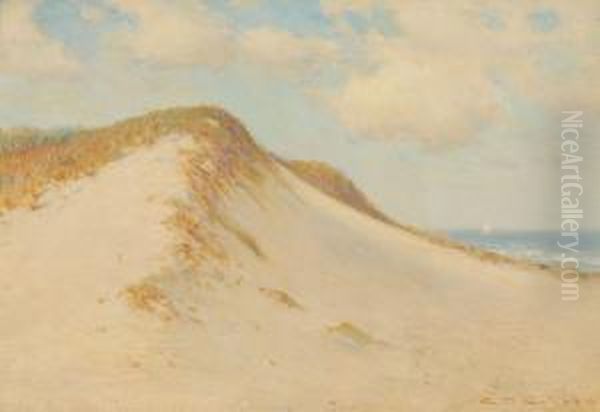 Cape Cod Dunes Oil Painting by Charles Drew Cahoon