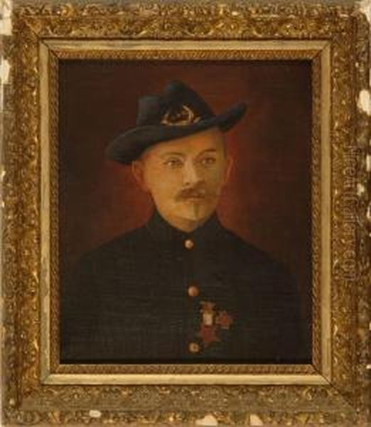 Portrait Of G.a.r. Oil Painting by Charles Drew Cahoon