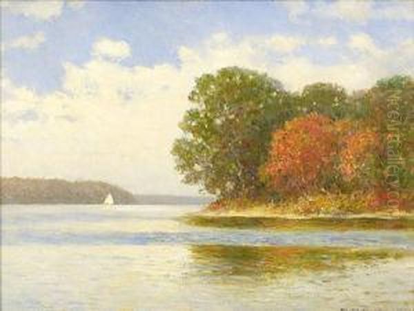 Cape Cod Pond Scene by Charles Drew Cahoon