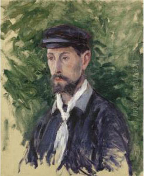 Portrait D'eugene Lamy, En Buste Oil Painting by Gustave Caillebotte