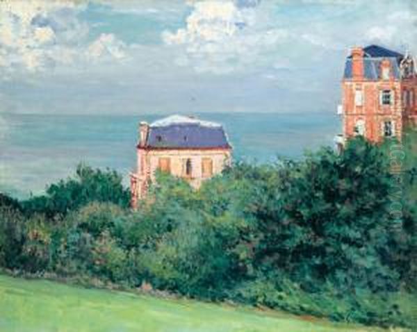 Villas A Villers-sur-mer Oil Painting by Gustave Caillebotte