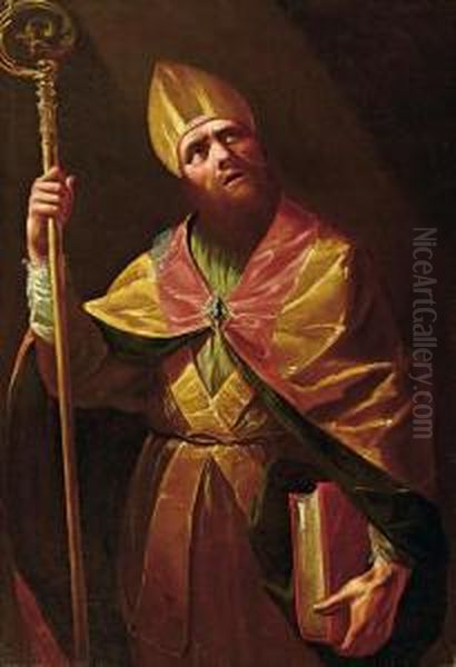 Santo Vescovo Oil Painting by Francesco Cairo