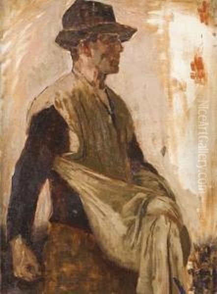 Seminatore Oil Painting by Antonio Calcagnadoro