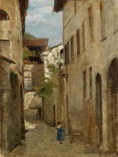 Strada Di Paese Oil Painting by Marco Calderini