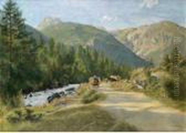 Il Ritorno Dai Campi Oil Painting by Marco Calderini