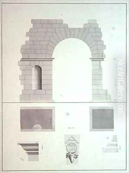 Entrance Gate, Zaghouan Oil Painting by James (Abyssinian Bruce) Bruce