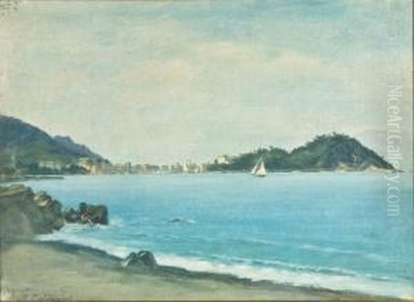 Marina A Sestri Levante Oil Painting by Marco Calderini