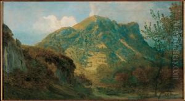 Montagna In Primavera Oil Painting by Marco Calderini