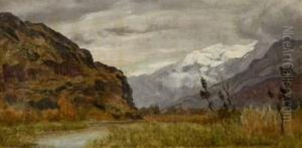 Entrata Della Valle D'aosta Oil Painting by Marco Calderini