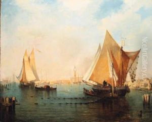 The Grand Canal, Venice Oil Painting by Charles Clement Calderon