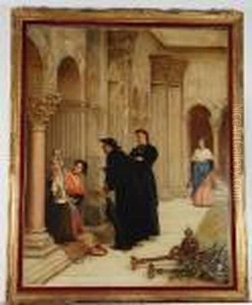 Ah! Che Meraviglia! Oil Painting by Philip Hermogenes Calderon