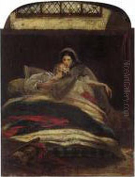 Evangeline Oil Painting by Philip Hermogenes Calderon