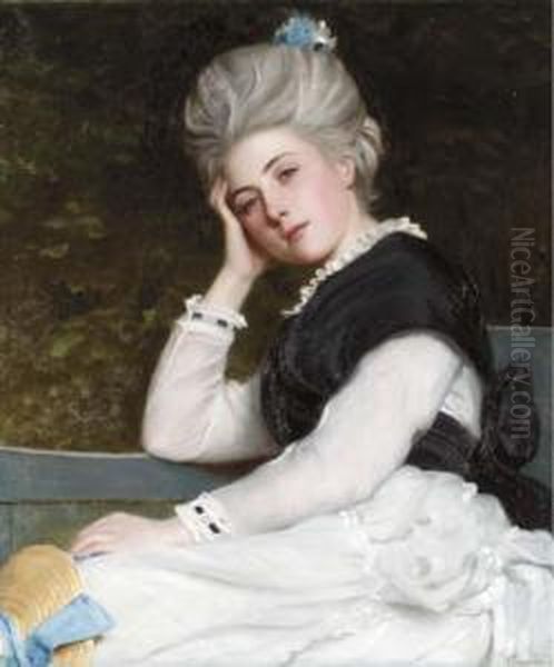 Sylvia Oil Painting by Philip Hermogenes Calderon