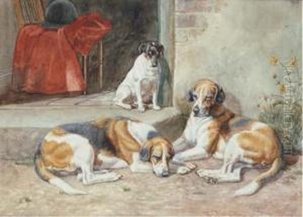 Sleeping Beauties Oil Painting by Edmund Caldwell