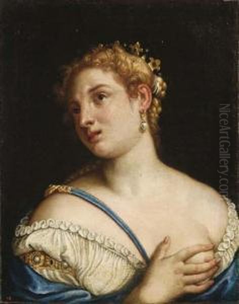 Figura Femminile Allegorica
 (
La Carita ?
) Oil Painting by Carletto Carliari