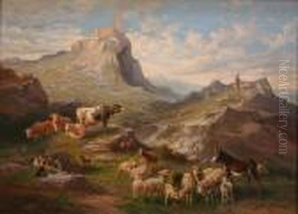 Continental Landscape Oil Painting by John, Giovanni Califano