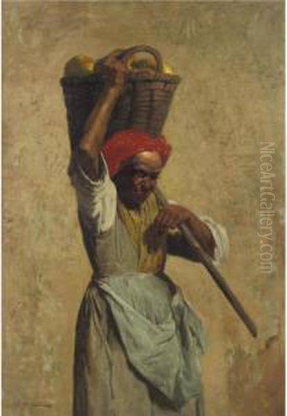 The Apple Picker Oil Painting by John, Giovanni Califano