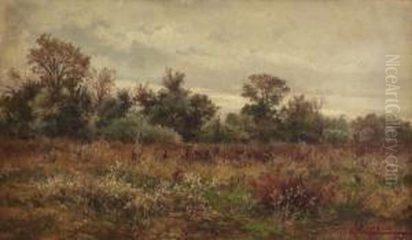 Landscape With Brush Oil Painting by John, Giovanni Califano