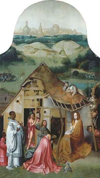 The Adoration of the Magi Oil Painting by Hieronymus Bosch