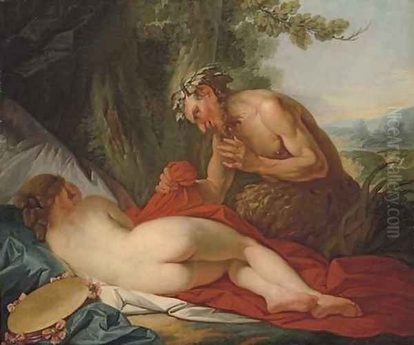 Jupiter and Antiope Oil Painting by Jean-Simon Berthelemy