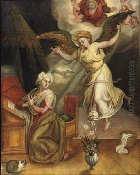 The Annunciation Oil Painting by Denys Fiammingo Calvaert