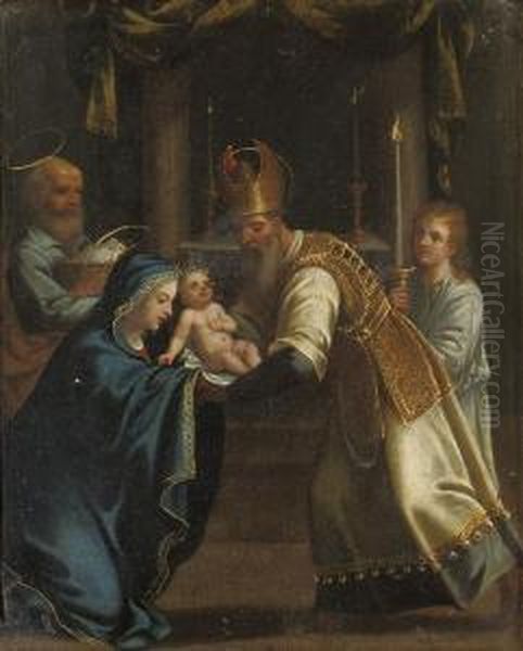 The Presentation In The Temple Oil Painting by Denys Fiammingo Calvaert