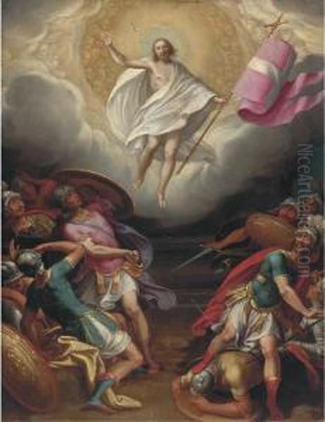 The Resurrection Oil Painting by Denys Fiammingo Calvaert