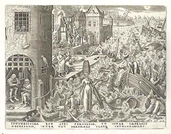 Spes, from The Set of Seven Virtues Oil Painting by Pieter the Elder Bruegel