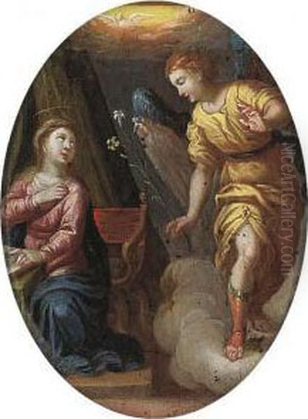 The Annunciation Oil Painting by Denys Fiammingo Calvaert