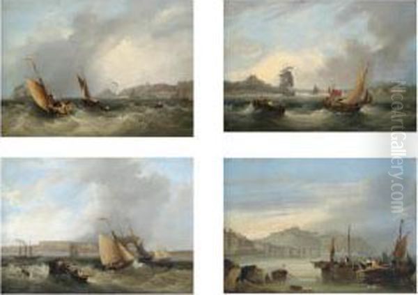 The Cinque Ports Oil Painting by Frederick Calvert