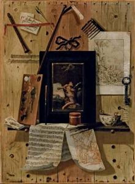 Trompe L'oeil Con Un Disegno by Antonio Calza