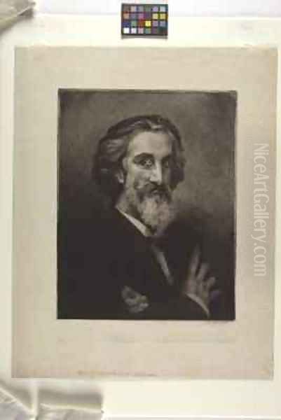 Portrait of Arthur d'Echerac Oil Painting by Felix Bracquemond