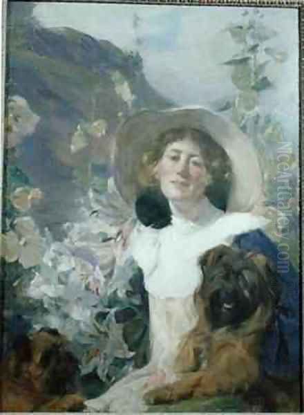 The Artist's Wife, Katherine Graham Oil Painting by Frank Bramley