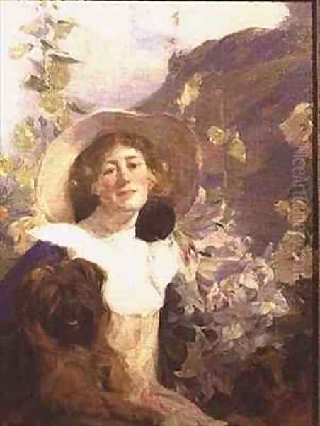 The Artist's Wife Katherine Oil Painting by Frank Bramley