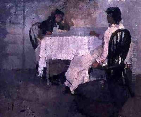 Study for 'Domino' Oil Painting by Frank Bramley