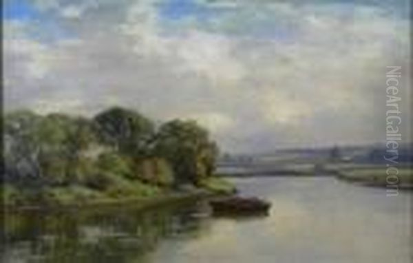 Summer Day Near Cambus Oil Painting by Duncan Cameron