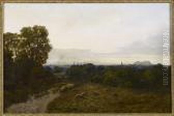 Edinburgh From Liberton Oil Painting by Duncan Cameron