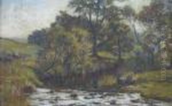 A Quiet Turn In The River Oil Painting by Duncan Cameron