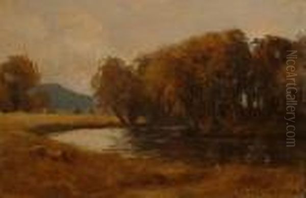 A River Landscape. Oil Painting by Duncan Cameron