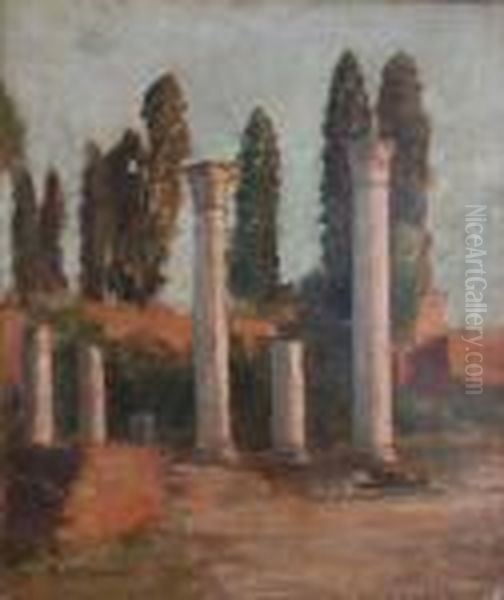 Rovine Romane Oil Painting by Michele Cammarano