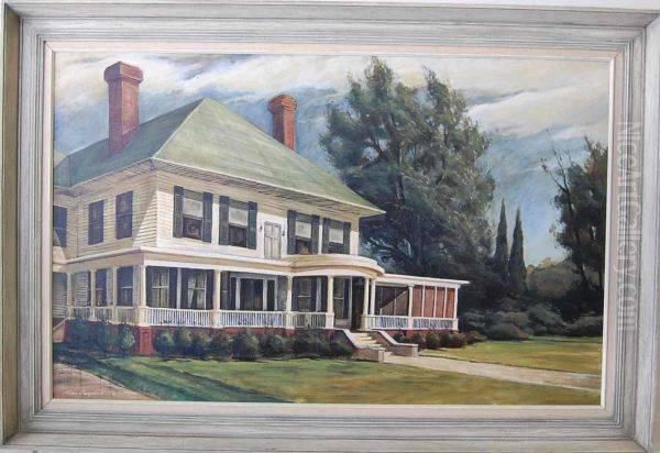 Painting Of Home Entitled Morning Sunlight Oil Painting by J. Alan Campbell