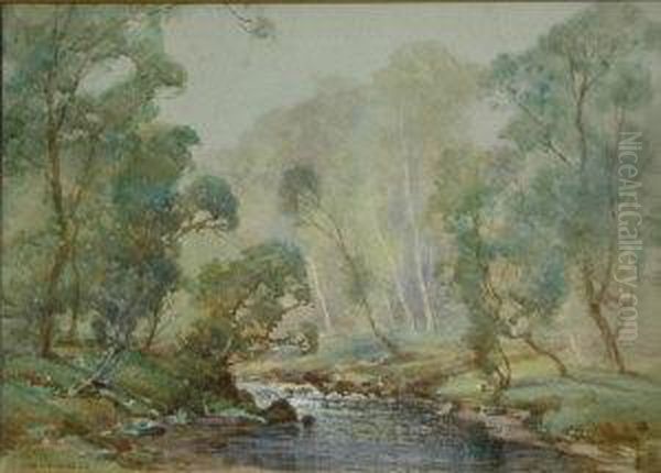 On The Allander, Strathblane Oil Painting by Thomas, Tom Campbell