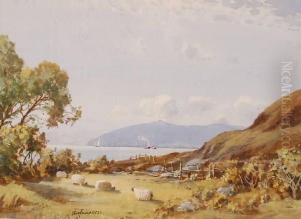 Extensive Scottish Coastal Views Oil Painting by Thomas, Tom Campbell