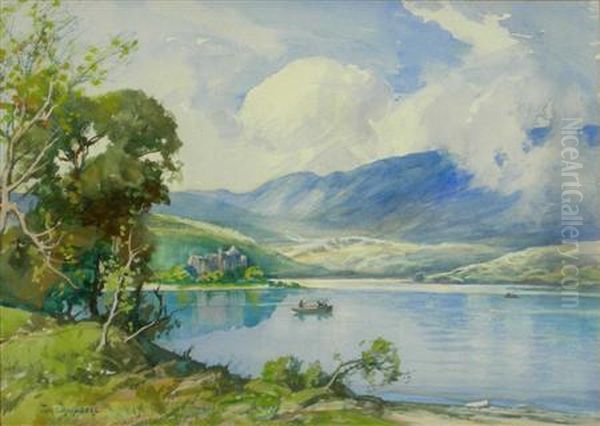 Kilchurn Castle Oil Painting by Thomas, Tom Campbell