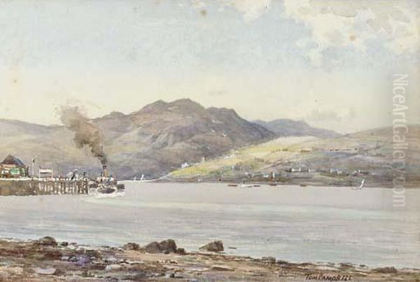 The Loch Ferry Oil Painting by Thomas, Tom Campbell