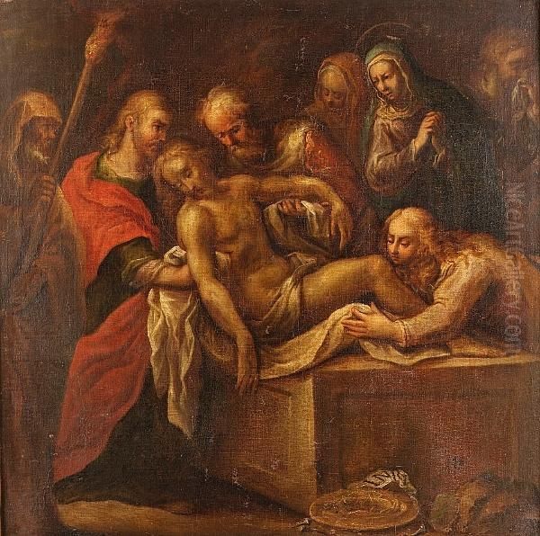 The Entombment Oil Painting by Bernardino Campi