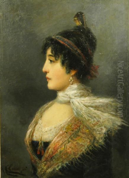 Ritratto Di Signora Spagnola Oil Painting by Giacomo Campi